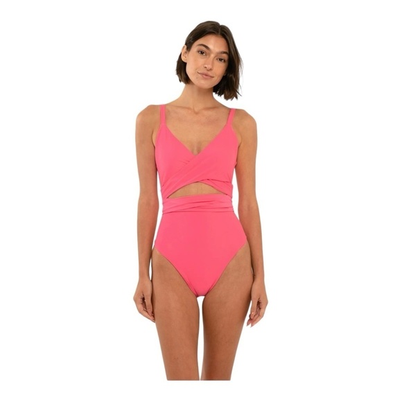 Citrine Swim Amelia One Piece in Dark Coral NWT - Picture 5 of 5